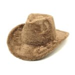 Faux Rabbit Fur Western Cowboy Hat Female Woolen Hat - Image 6