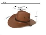 American West Cowboy Hat Faux Leather Hat - Image 3