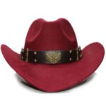 Woollen Western Cowboy Hat - Image 9