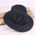 Straw Cowboy Hat Outdoor Sunshade Knight Hat Breathable - Image 3