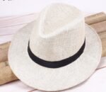 Straw Cowboy Hat Outdoor Sunshade Knight Hat Breathable - Image 5