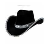 Amazon White Silver Edge West Cowboy Hat - Image 9