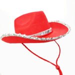 Amazon White Silver Edge West Cowboy Hat - Image 10