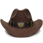 Woollen Western Cowboy Hat - Image 3