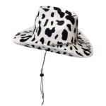 Milk Print Cowboy Hat Sequin Black White - Image 2