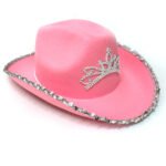 New Sequined Crown Cowboy Christmas Day Hat - Image 4