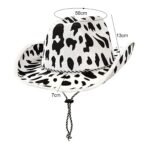 Milk Print Cowboy Hat Sequin Black White - Image 5