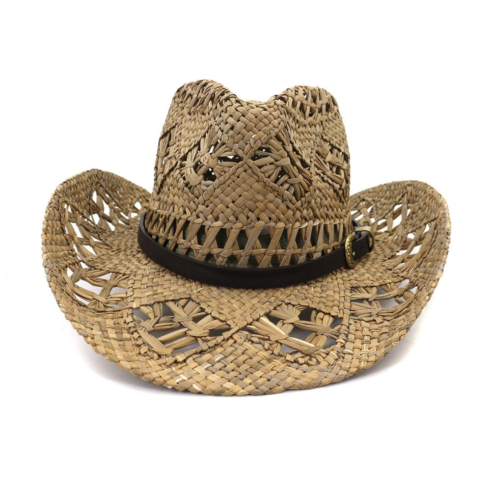 4d24c91c-74b2-405a-a99d-c92d66d9762c.jpg Natural Salt Grass Handmade Men's Cowboy Hat - Image 1