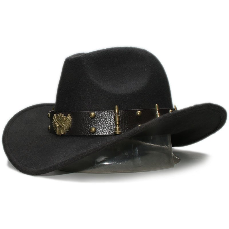 5850559654275.jpg Woollen Western Cowboy Hat - Image 1