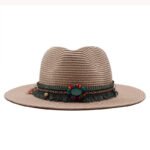Jazz Cowboy Straw Outdoor Seaside Sun Hat - Image 5