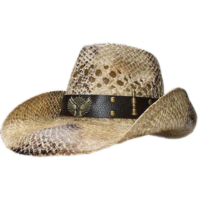 653013448800.jpg Men's and women's Western Cowboy Hat - Image 1