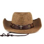 Mixed Color Straw Hat Western Straw Cowboy Hat - Image 2