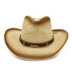 Western Spray Paint Straw Cowboy Hat Beach Hat - Image 2