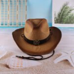 Western Cowboy Hat New Style Curled Jazz Top Hat Ladies - Image 6