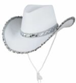 Amazon White Silver Edge West Cowboy Hat - Image 4