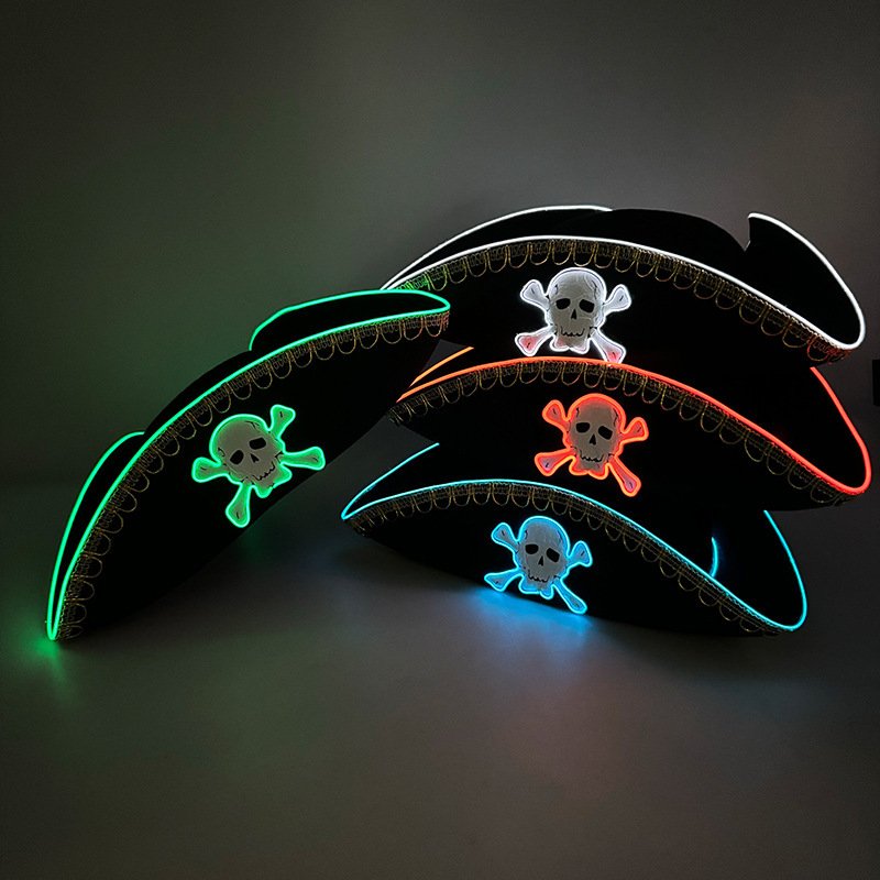 77e224fb-9ff3-4e8d-9c67-8035a420511c.jpg LED Luminous Trend COS Western Cowboy Hat - Image 1