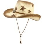 Cowboy Star Desert Highway Straw Hat - Image 3