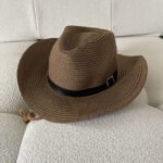 Western Cowboy Hat Summer Woven Cool Hat - Image 7