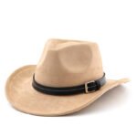 Belt Decoration Suede Curling Western Cowboy Hat Top Hat - Image 10
