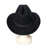 Wool Western Cowboy Hat Belt Top Hat Jazz Felt Cap - Image 2