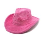 Faux Rabbit Fur Western Cowboy Hat Female Woolen Hat - Image 9