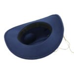 Leopard Print Five-pointed Star Belt Cowboy Hat Men's And Women's Autumn And Winter Woolen Fedora Hat Outdoor Knight Hat Western Cowboy Hat