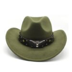 Polyester Retro Jazz Western Cowboy Hat - Image 7