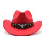 Polyester Retro Jazz Western Cowboy Hat - Image 6
