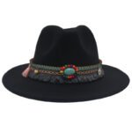 Ethnic Style Western Cowboy Hat Gem Accessories Tibetan Top Hat - Image 5
