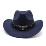 Polyester Retro Jazz Western Cowboy Hat - Image 5