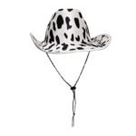 Milk Print Cowboy Hat Sequin Black White - Image 3
