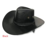 American West Cowboy Hat Faux Leather Hat - Image 7