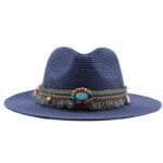 Jazz Cowboy Straw Outdoor Seaside Sun Hat