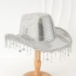 Western Cowboy Hat Sequined Tassel XINGX Design Floppy Hat - Image 5
