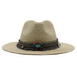 Jazz Cowboy Straw Outdoor Seaside Sun Hat - Image 6