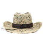 Ladies Fashion Hand Knitted Western Cowboy Hat - Image 5