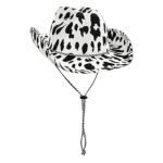 Milk Print Cowboy Hat Sequin Black White - Image 4