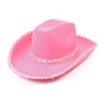 Amazon White Silver Edge West Cowboy Hat - Image 6