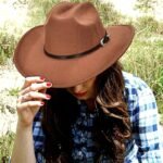 Western Cowboy Hat Woolen Hat Big Brim