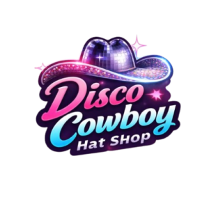 Disco Cowboy Hat Shop logo – vibrant disco cowboy hats for festival fashion