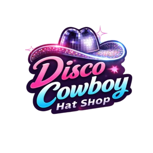Disco Cowboy Hat Shop logo – vibrant disco cowboy hats for festival fashion