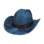 Western Cowboy Hat Felt Outdoor Sun Shade Top Hat Retro Jazz - Image 9