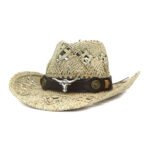 Ladies Fashion Hand Knitted Western Cowboy Hat - Image 3