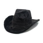 Faux Rabbit Fur Western Cowboy Hat Female Woolen Hat - Image 4