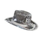 Disco Cowboy Hat – Reflective Mirror Laser Party Hat - Image 2