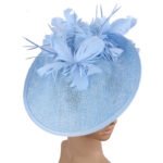 Fascinator Hat – Elegant Feather Derby & Wedding Headpiece - Image 7