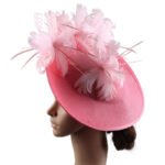 Fascinator Hat – Elegant Feather Derby & Wedding Headpiece - Image 6