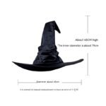 Witch Hat – Classic Halloween Wizard Curved Style - Image 4