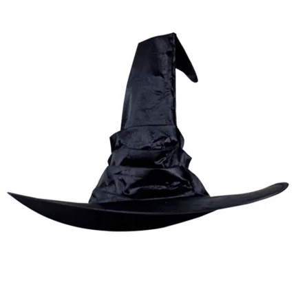 Classic black witch hat for Halloween costumes and cosplay